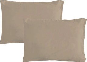 Gipetex Natural Dream Obliečka na vankúš talianskej výroby 100% bavlna - 2 ks tortora - 2 ks 70x90 cm
