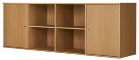 Nízka závesná komoda v dekore duba v prírodnej farbe 176x61 cm Mistral – Hammel Furniture