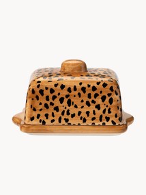 Ručne maľovaná miska na maslo Leopard