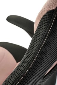 Kancelárska stolička BLOOM - látka, čierna / ružová
