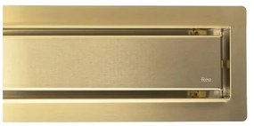 REA-G2703 - Odtokový žľab NEOX PRO 80 cm nerezová oceľ / brúsené zlato