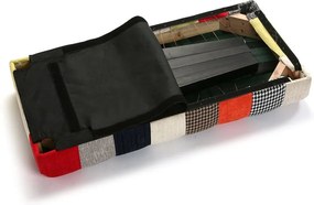 Čalúnená lavica s čiernymi nohami Versa Phillipe