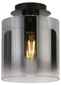 Searchlight 88911-1BK - Stropné svietidlo SWEDEN 1xE27/60W/230V pr.22 cm čierna/dymová