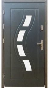 Dvere vchodové WZ 34 antracit 90L