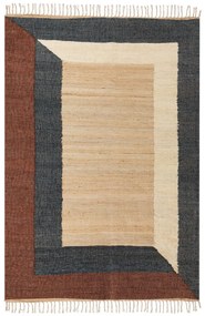 Jutový koberec 160 x 230 cm viacfarebný ORTAKOY Beliani