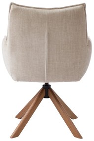 Krémovobiele čalúnené jedálenské kreslá v súprave 2 ks Marilla – Unique Furniture