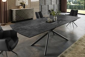 Rozkladací keramický jedálenský stôl Avant 180-230cm grafitová šedá