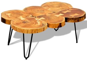 Konferenčný stolík 35 cm, 6 kmeňov, drevený masív sheesham