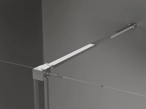 Mexen Velar, sprchový kút s posuvnými dverami 120 x 75 cm, 8mm sklo námraza, chrómová, 871-120-075-31-01