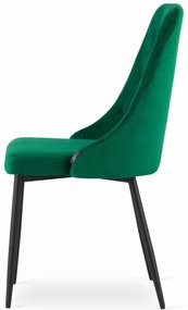 Jedálenský stôl TODI jaseň 60 cm s dvoma IMOLA zamatové zelené