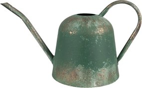 Zelená antik plechová dekoračná kanva - 41*20*23 cm