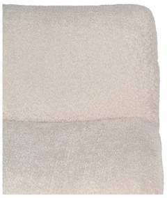 Béžové kreslo z textílie buklé – Ixia