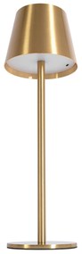 Toolight Toolight, dotyková LED nočná stolná lampa 5W, 3 farby svetla, USB napájanie, APP1367-T GOLD, zlatá matná, OSW-08629