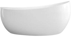 VILLEROY &amp; BOCH Aveo New Generation voľne stojaca vaňa z materiálu Quaryl (bez spoja medzi panelom a vaňou), odtok zboku, 1900 x 950 x 672 mm, Stone White, UBQ194AVE9W1V-RW
