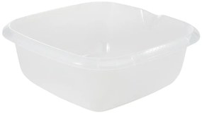 Štvorcová miska s výlevkou transpa. 34x34x12,5 8l 001