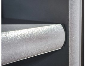 Policová skriňa Mablo (antracit + dub artisan + čierna). Akcia -20%. Vlastná spoľahlivá doprava až k Vám domov. 1097702