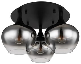 Globo 15548-3D - Prisadený luster MAXY 3xE27/40W/230V čierna