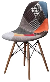 Jedálenská stolička PATCHWORK - škandinávsky štýl