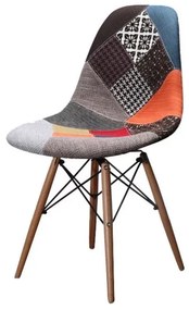 Jedálenská stolička PATCHWORK - škandinávsky štýl