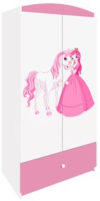 Kondela Skriňa Babydreams - Princezná a koník Ružová