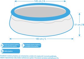 Marimex | Bazén Marimex Tampa 1,83x0,51 m bez príslušenstva - motív Plameniak | 10340247