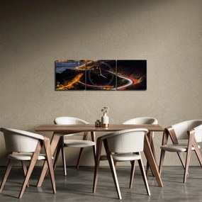 Obraz - Golden Gate Bridge (s hodinami) (90x30 cm)