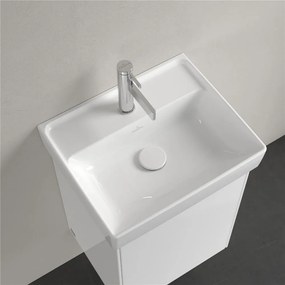 VILLEROY &amp; BOCH Collaro závesné umývadielko s otvorom, bez prepadu, 450 x 370 mm, biela alpská, s povrchom CeramicPlus, 433446R1