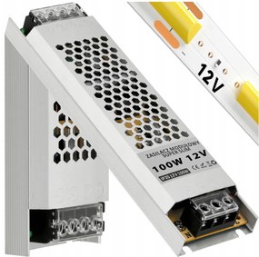 BERGE Super Slim LED modulárny napájací zdroj - 12V - 100W - 8,33A - IP20