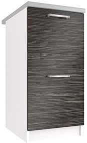 Kuchynská skrinka Belini spodná 40 cm eben kráľovský s pracovnou doskou  TOR SD2-40/0/WT/HK/0/P