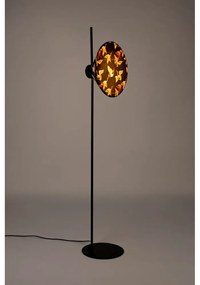 Čierna stojacia lampa s textilným tienidlom (výška 158 cm) Jaylee – White Label