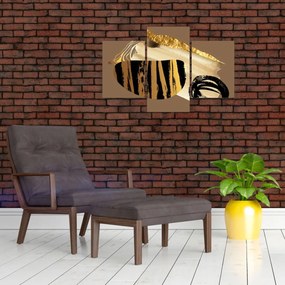 Obraz - Abstrakcia golden brown N⁰2 (90x60 cm)