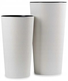 Súprava 2 kvetináčov URBANICA ECO biela