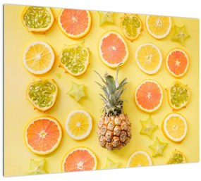 Sklenený obraz ovocie (70x50 cm)