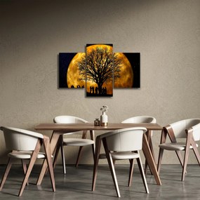Obraz mesiace a siluet (90x60 cm)