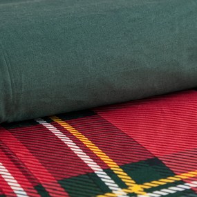 VIANOČNÉ RENFORCÉ OBLIEČKY JENNY 140X200 CM, 1 KS 70X80 CM VZOROVANÉ