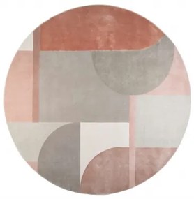 ZUIVER HILTON PINK koberec 240 x 240 cm