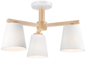 Lamkur Prisadený luster ELLIE 3xE27/60W/230V biela LA37769