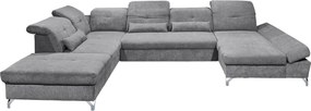 XXXLutz SEDACIA SÚPRAVA, textil, tmavosivá MID.YOU - Sedačky - 002220028610