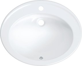 Deante Zápustné keramické umývadlo Round 58x46 cm - CGR 6U6B