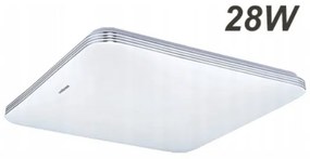 S.T.R. ADIS LED stropné svietidlo SLIM, 28W, denná biela, 33x33cm, štvorcový, IP44