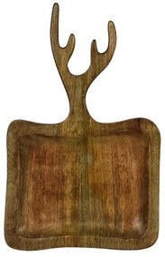 Misa z mangového dreva s parožím - 22 * 2 * 35cm