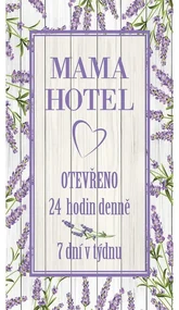 Bohemia Gifts Dekorační obraz Mama hotel, 20 x 40 cm