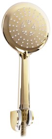 Rea Bloom, vaňová batéria s bodovou ručnou sprchovou sadou, čierna-zlatá, REA-B9939