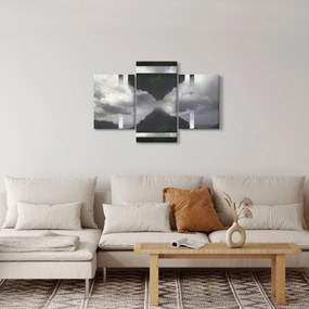 Obraz - Hory na Islande, geometrická koláž (90x60 cm)