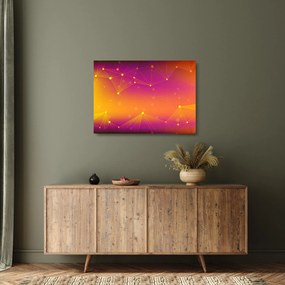 Farebný abstraktný sklenený obraz (70x50 cm)