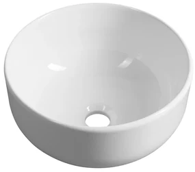 Sapho Sapho, EMMI keramické umývadlo na dosku, priemer 33cm, biela, TU0077