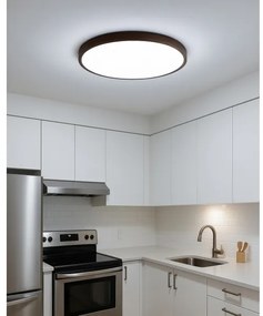 LED stropné svietidlo LED/32W/230V 3000/4000/6500K, priemer 40 cm, hnedé