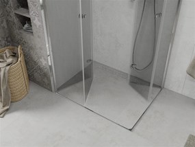 Mexen Lima DUO sprchovací kút 90x80 cm, priehľadný, chróm, 856-090-080-02-00
