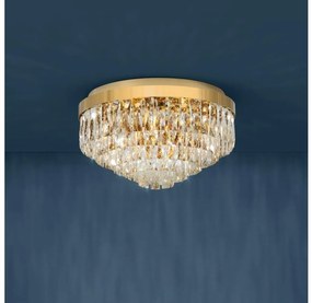 Eglo 39457 - Stropné svietidlo VALPARAISO 8xE14/40W/230V zlatá