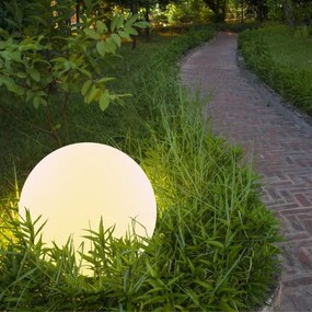 LED RGBW Solárna lampa BALL LED/3,7V 1500 mAh pr. 40 cm IP65 + diaľkové ovládanie